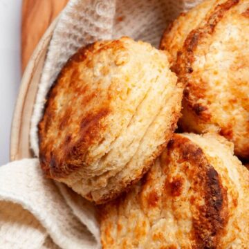 homemade flaky air fryer buttermilk biscuits