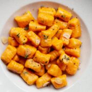 under 30 minute 5-ingrdient sweet potato gnocchi recipe