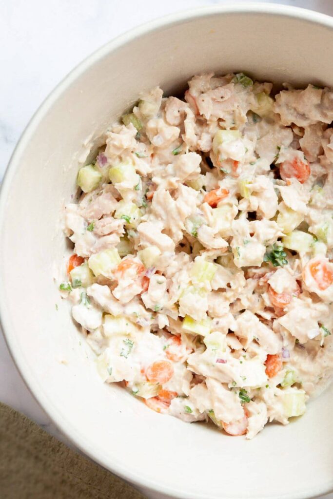 healthy tuna salad made without mayo