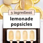 Lemonade popsicles