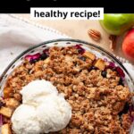 healthy apple and blueberry crumble recipe