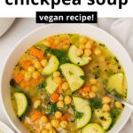 vegan Greek chickpea soup