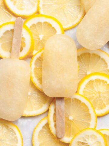 3 ingredient healthy lemonade popsicles