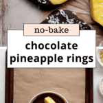 Chocolate Covered Pineapple Rings