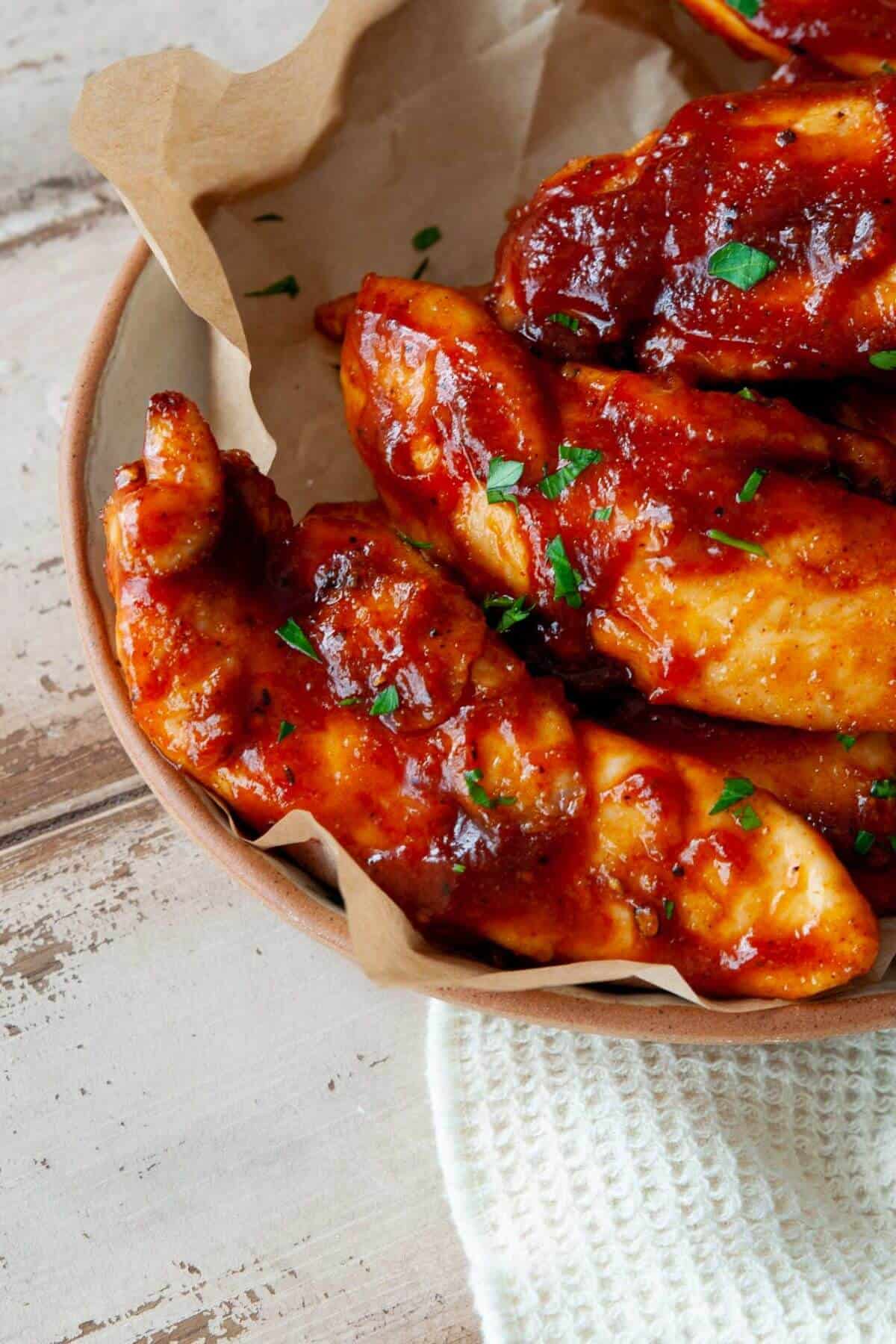 Air fryer chicken tenders without breadcrumbs.