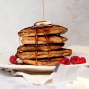 high-protein, gluten-free almond flour banana pancakes
