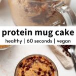 healthy and vegan microwave protein powder mug cake recipe