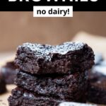 healthy avocado banana brownies that are dairy-free