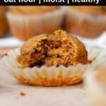 gluten free and healthy oat flour pumpkin muffins