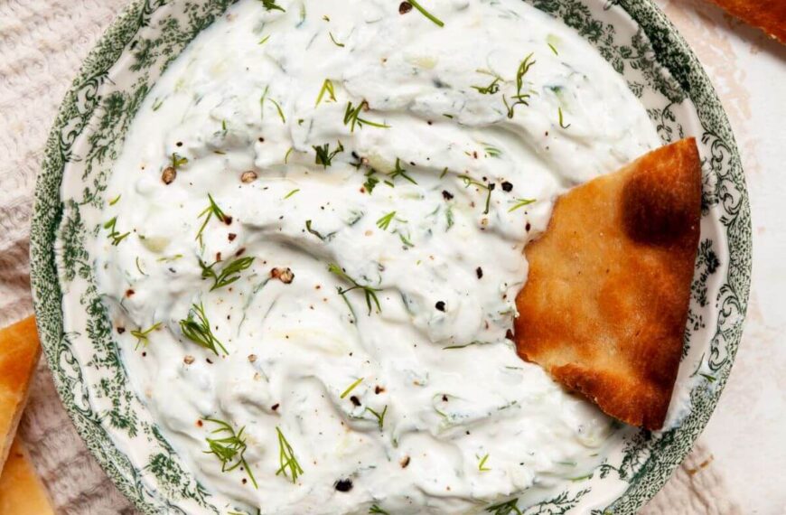 healthy greek yogurt dill tzatziki sauce recipe