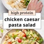 Chicken Caesar Pasta Salad Recipe (High Protein + Healthy)