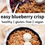 Gluten Free Healthy Blueberry Crisp