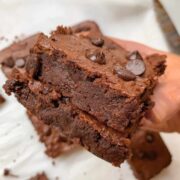 easy extra fudgy gluten-free vegan brownies made with chickpeas