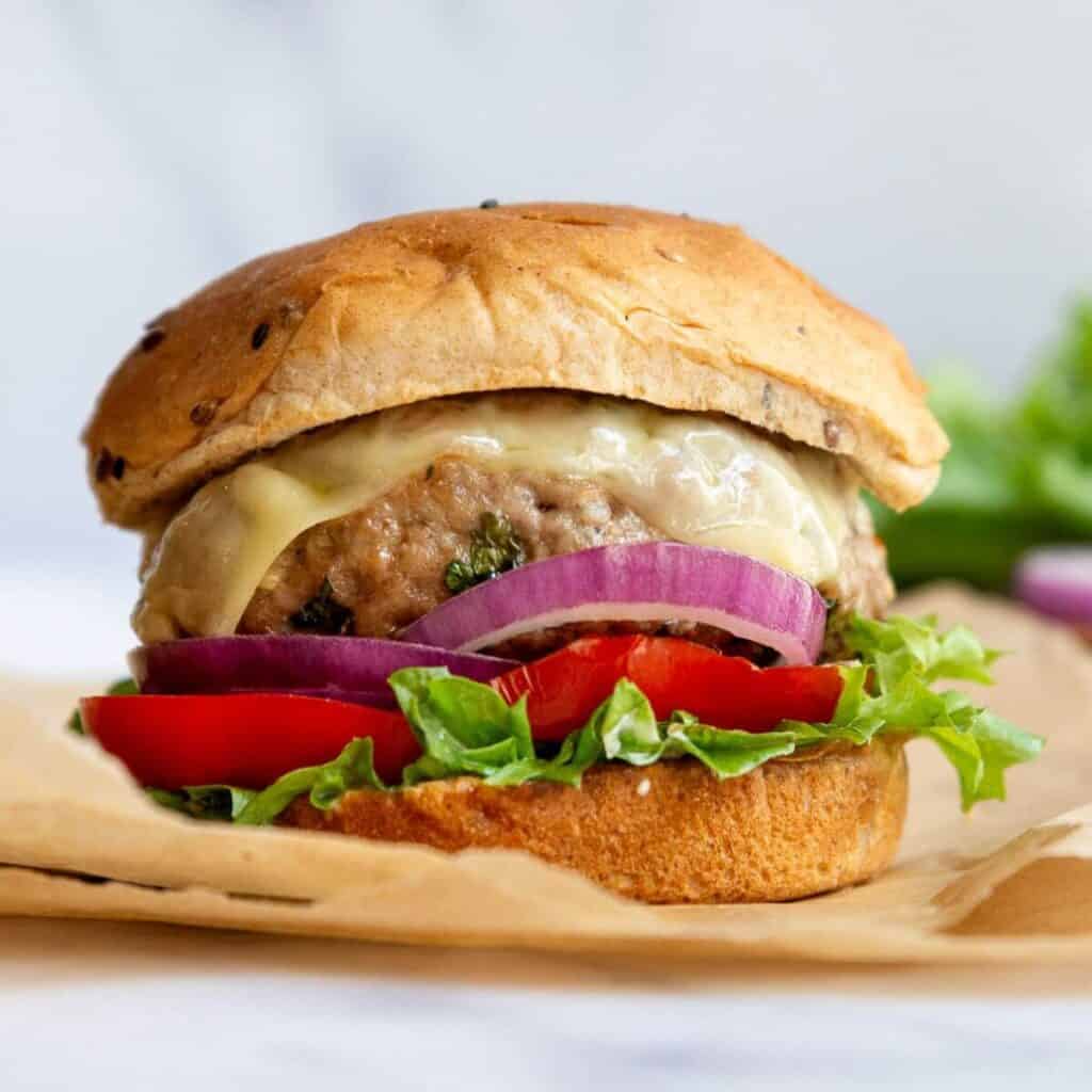 juicy air fryer turkey burgers