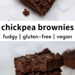 Best Fudgy Chickpea Brownies (Gluten-Free and Vegan)