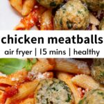 healthy air fryer chicken meatballs