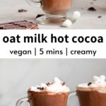Oat Milk Hot Chocolate Recipe (Vegan + Healthy)