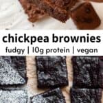vegan chickpea brownies
