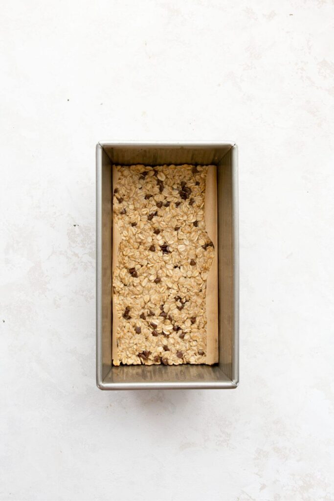 nut-free protein bars baked in tin