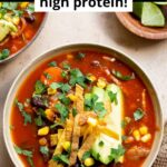 quick and easy 30-minute healthy chicken tortilla soup