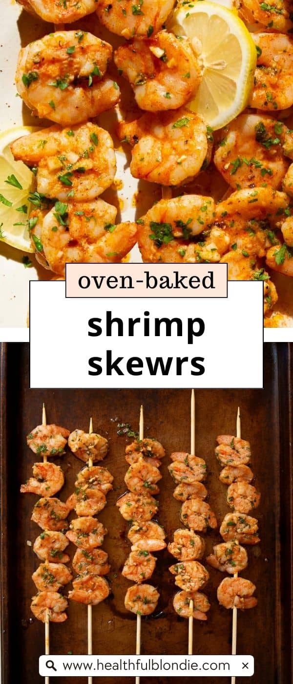 Oven Baked Shrimp Skewers - Healthful Blondie