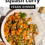 Butternut Squash Chickpea Curry Recipe (One Pot + Vegan)