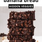 Chocolate Zucchini Banana Bread (Healthy Recipe)