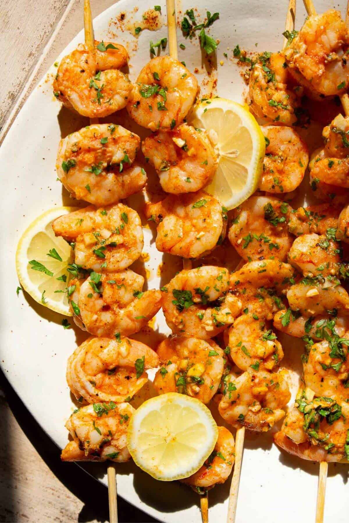 Oven Baked Shrimp Skewers Healthful Blondie