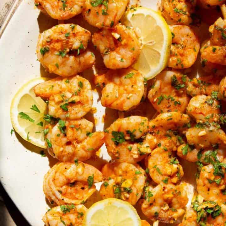 Oven Baked Shrimp Skewers - Healthful Blondie