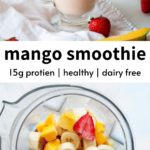 Banana Mango Strawberry Smoothie Recipe (High Protein)