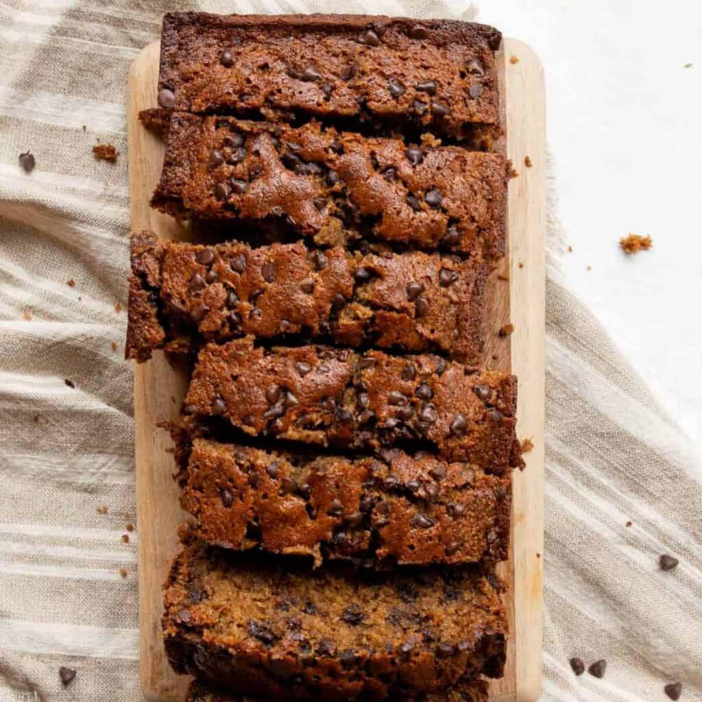 moist oat flour banana bread