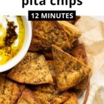 Crispy Air Fryer Pita Chips (12 Minute Recipe)