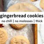 Chewy Gingerbread Sugar Cookies Without Molasses
