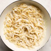 secretly healthy Alfredo sauce without heavy cream or butter
