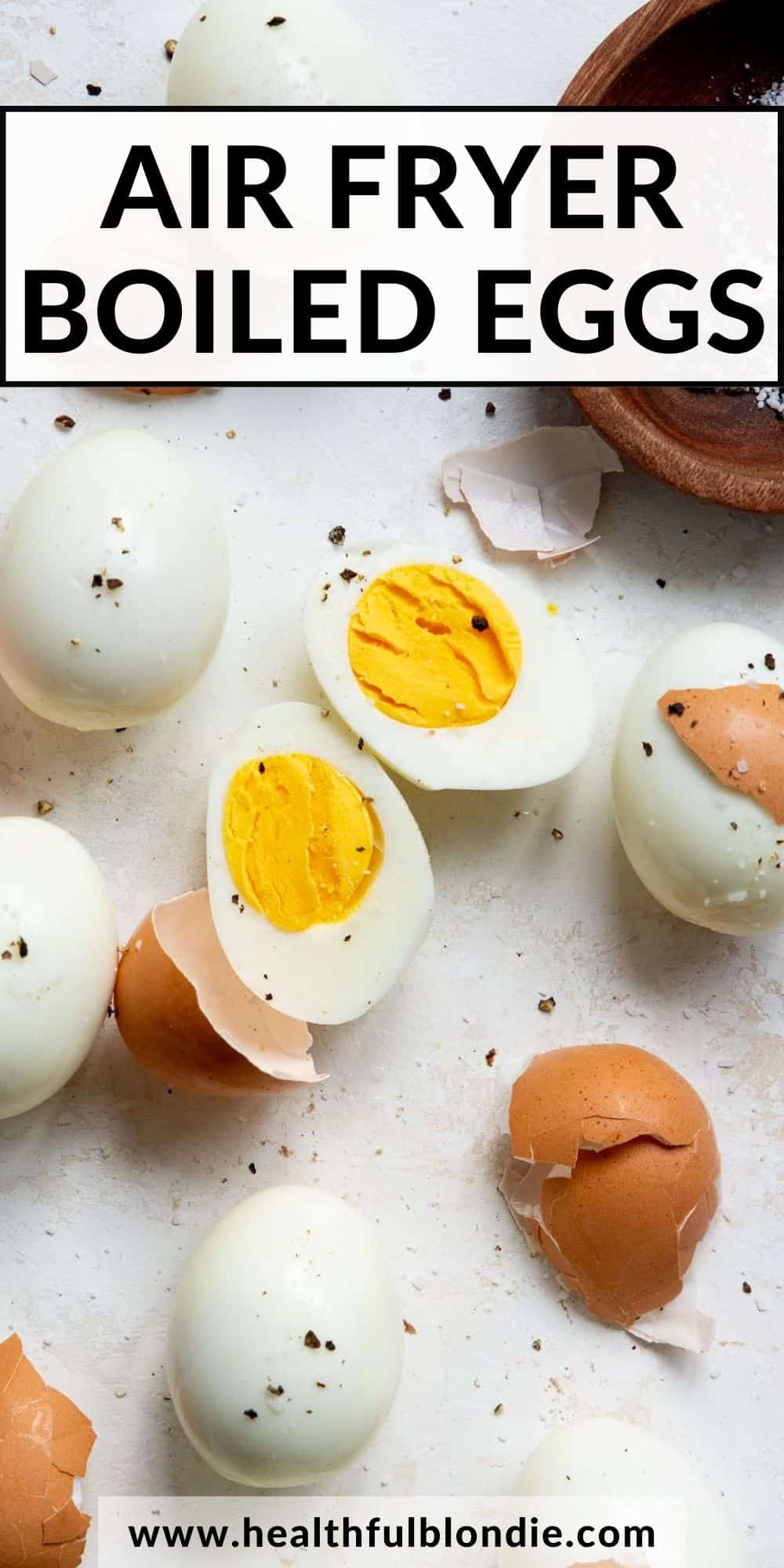 Air Fryer Hard Boiled Eggs - Healthful Blondie