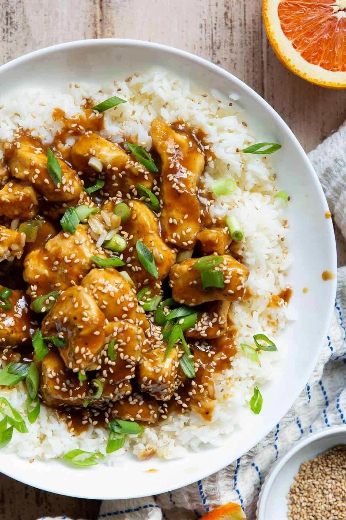 Air Fryer Orange Chicken - Healthful Blondie