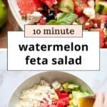 Watermelon Blueberry Salad with Feta