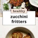 Crispy Zucchini Fritters (healthy + gluten-free recipe)