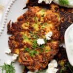 Crispy Zucchini Fritters (healthy + gluten-free recipe)