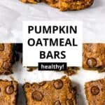 Healthy Pumpkin Oatmeal Bars