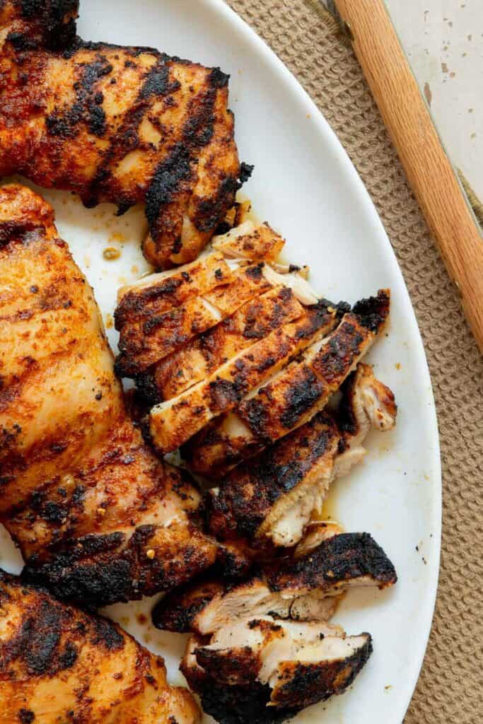 boneless and skinless grilled chicken thighs