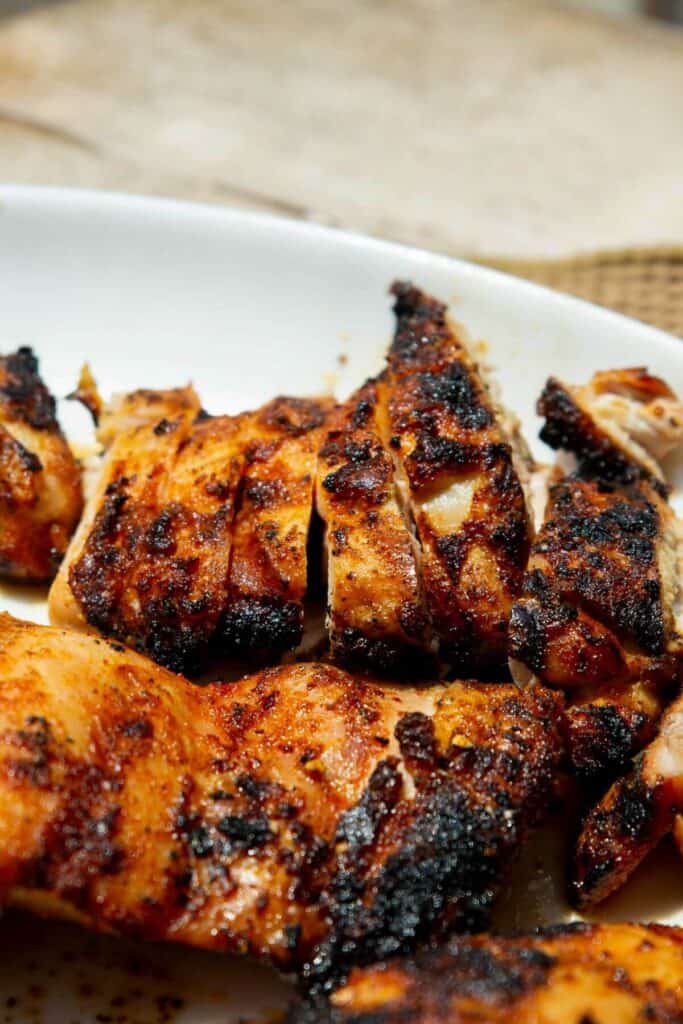 juicy and crispy chicken thighs