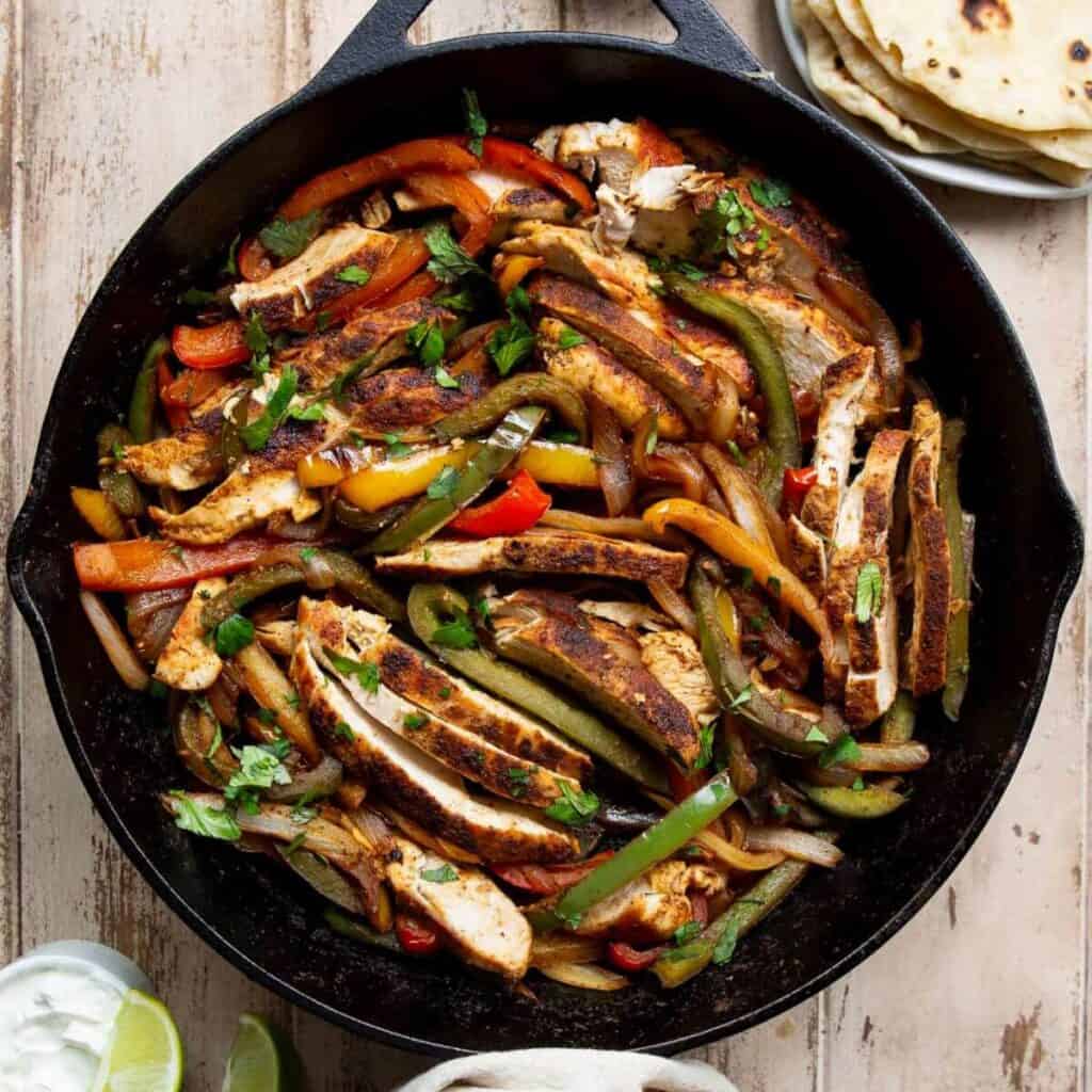easy healthy chicken fajitas recipe