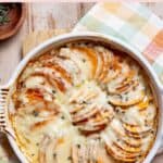 Healthy Scalloped Sweet Potatoes (Creamy Gruyère, No Heavy Cream)