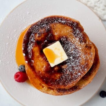 cinnamon French toast made with bagels