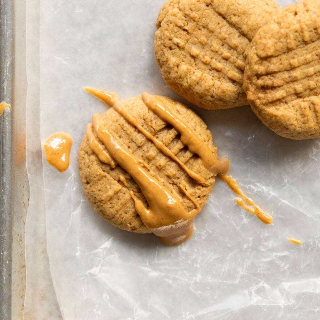 soft, chewy, gluten-free almond flour peanut butter cookies
