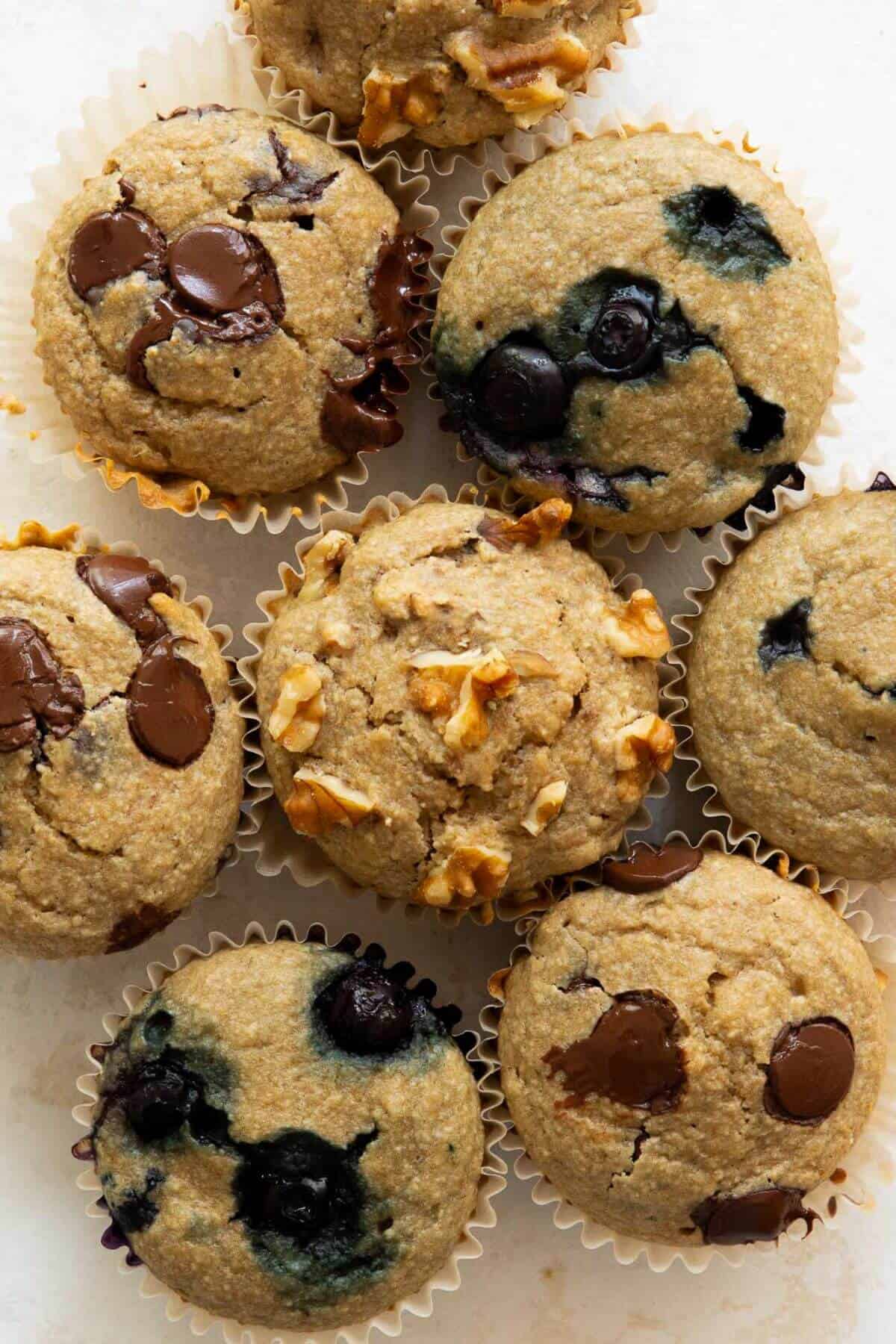 super fluffy banana oat blender muffins
