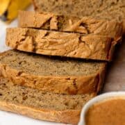 moist healthy peanut butter banana bread