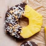 Chocolate Covered Pineapple (healthy, no-bake dessert)
