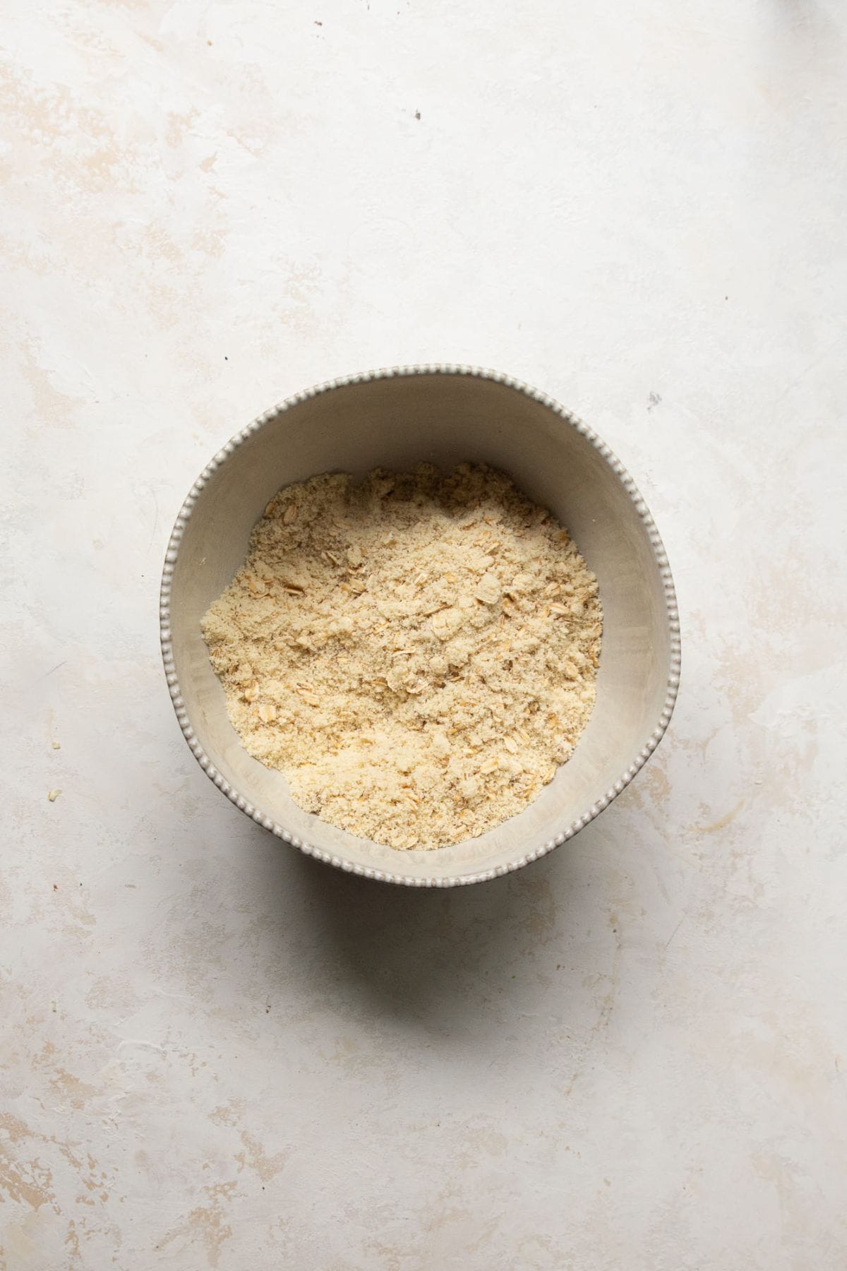 almond flour, oats, and salt mixed together in a bowl